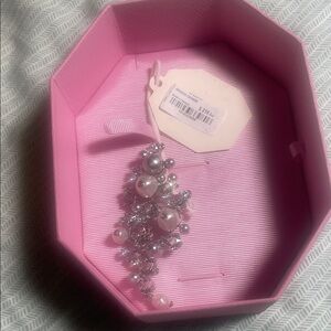 Elegant SWAROVSKI Silver and Pearl Beaded pendant.